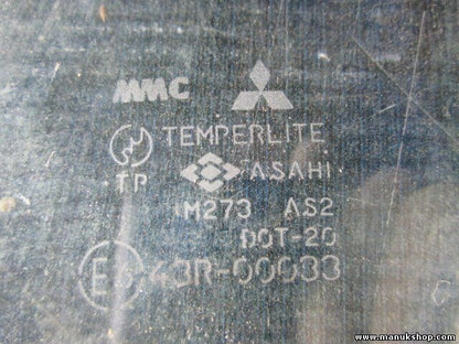 Vetro porta anteriore destra Mitsubishi Pajero Montero 43R00033 M273AS2DOT20