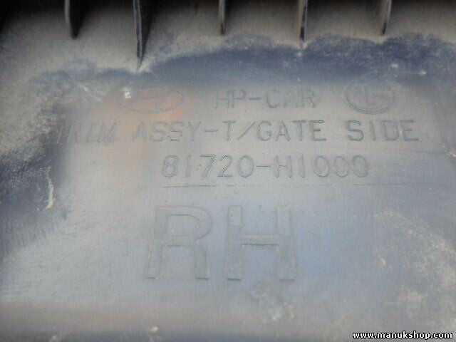 Cubierta del maletero Hyundai Terracan 2001 81720H1000 81720-H1000 81720 H1000